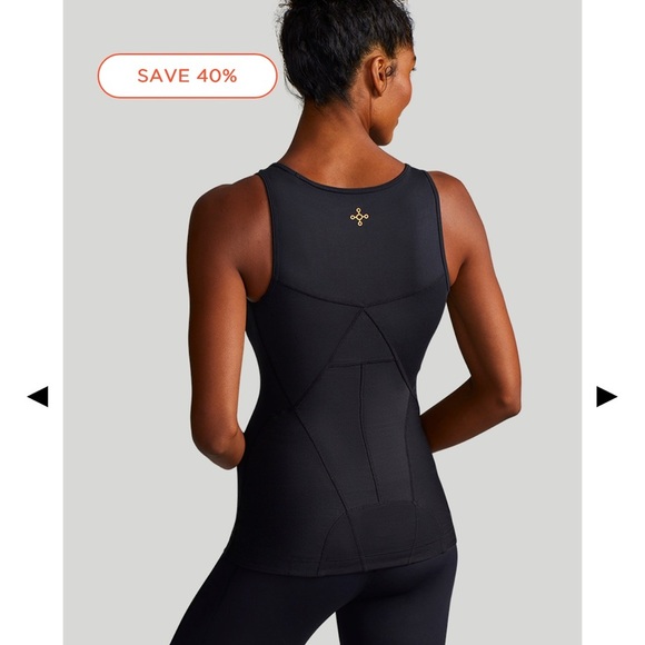 Tommie Copper Lower Back Support Tank Womens 2XL Black Copper Znergy Compression - Picture 4 of 9